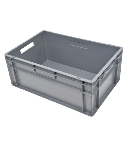 Bac plastique gerbable gris