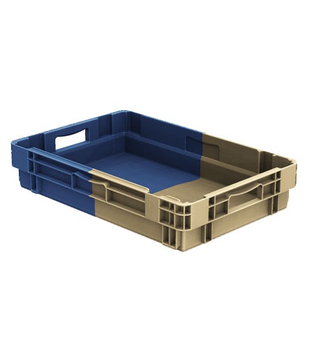 Caisse plastique bicolore