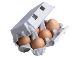 Boite de 6 oeufs en cellulose TOP - Pack Vert - Fournisseur emballage écologique alimentaire