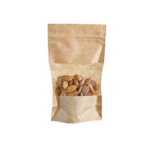 Sac papier kraft à fenêtre - Pack Vert - Fournisseur emballage écologique alimentaire