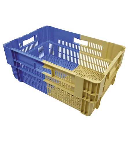 Caisse plastique bicolore - Pack Vert - Des emballages alimentaires engagés pour l’environnement