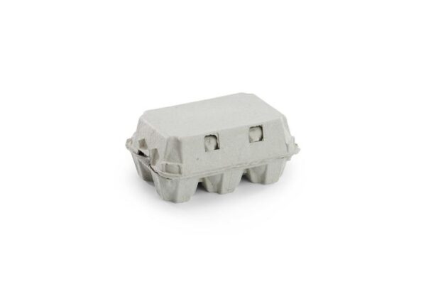 Boite de 6 oeufs en cellulose TOP - Pack Vert - Fournisseur emballage écologique alimentaire